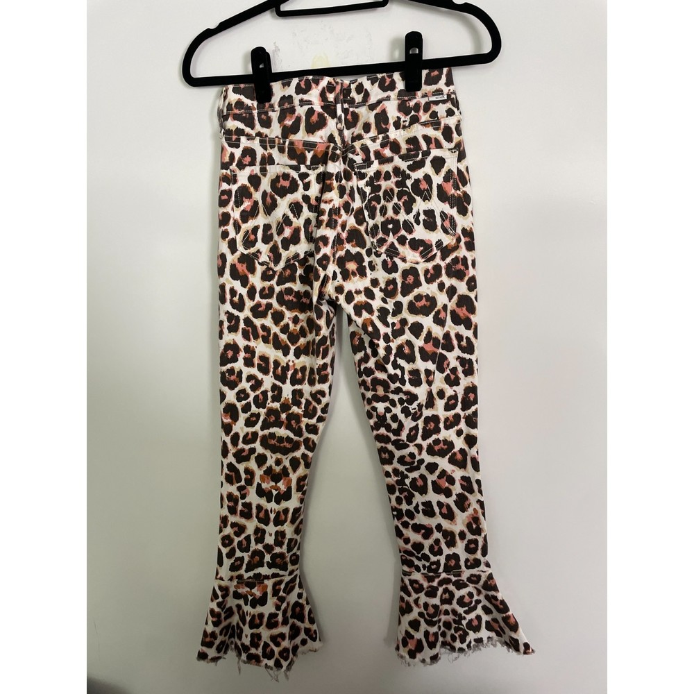 Mother The Cha Cha Fray Touch of The Tiger Jeans Size Woman 26 - Picture 2 of 6